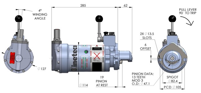 FSR130-1M spring starter specs