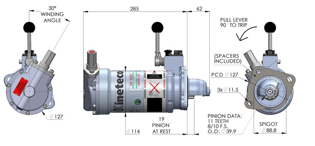 FSS75-1M spring starter