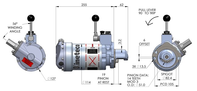 SMS84-1 spring starter specs