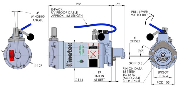 SR125-1E spring starter specs